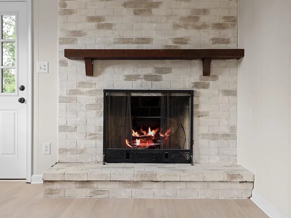 Vermira — fireplace, after